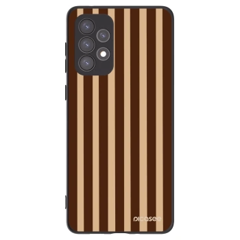 Picasee Samsung Galaxy A73 5G Hülle - Schwarzes Silikon - Brown lines