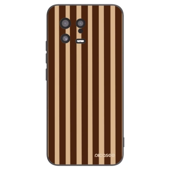 Picasee Xiaomi 13 Hülle - Schwarzes Silikon - Brown lines