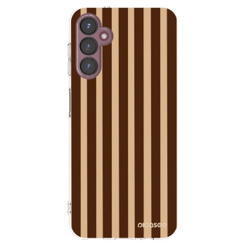 Picasee Samsung Galaxy A05s A057G Hülle - Transparentes Silikon - Brown lines