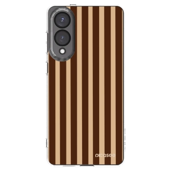 Picasee Samsung Galaxy S25 Edge 5G Hülle - Transparentes Silikon - Brown lines
