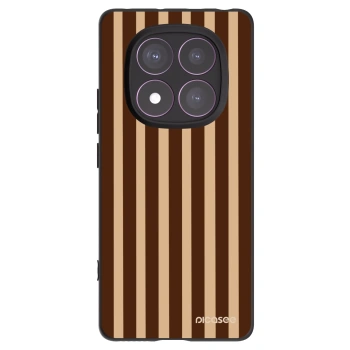 Picasee Xiaomi Redmi Note 14 Pro 4G Hülle - Schwarzes Silikon - Brown lines