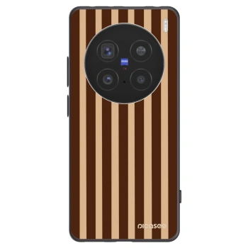 Picasee Vivo X200 Pro Hülle - Schwarzes Silikon - Brown lines