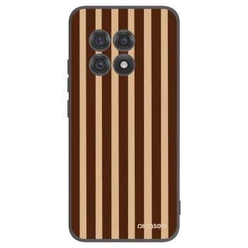 Picasee OnePlus 13R 5G Hülle - Schwarzes Silikon - Brown lines