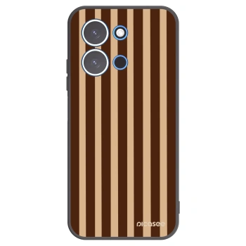 Picasee Xiaomi Redmi 15C 4G Hülle - Schwarzes Silikon - Brown lines