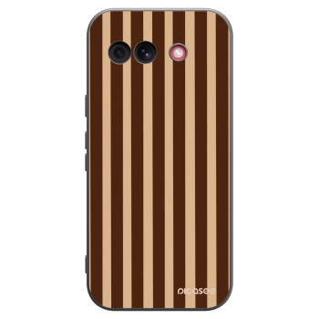 Picasee Google Pixel 10a Hülle - Schwarzes Silikon - Brown lines
