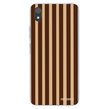 Picasee Xiaomi Redmi 7A Hülle - Transparentes Silikon - Brown lines