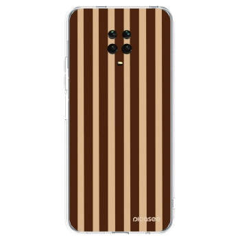 Picasee Xiaomi Redmi Note 9 Pro Hülle - Transparentes Silikon - Brown lines