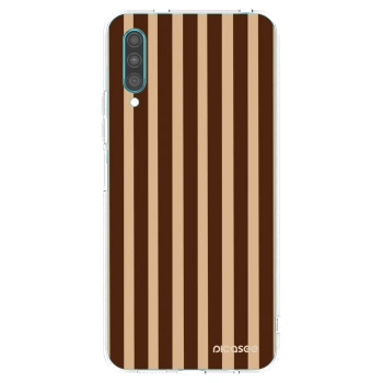 Picasee Samsung Galaxy A30s A307F Hülle - Transparentes Silikon - Brown lines