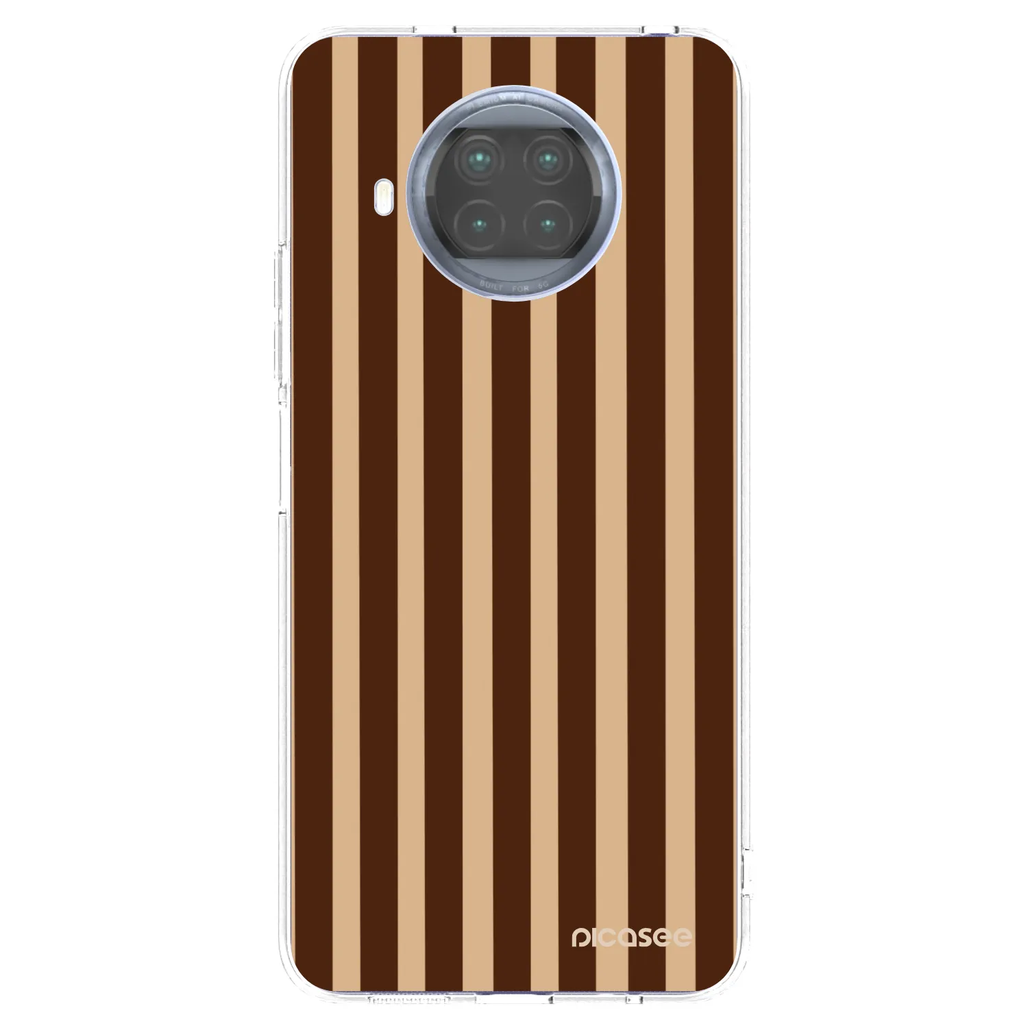 Picasee Xiaomi Mi 10T Lite Hülle - Transparentes Silikon - Brown lines