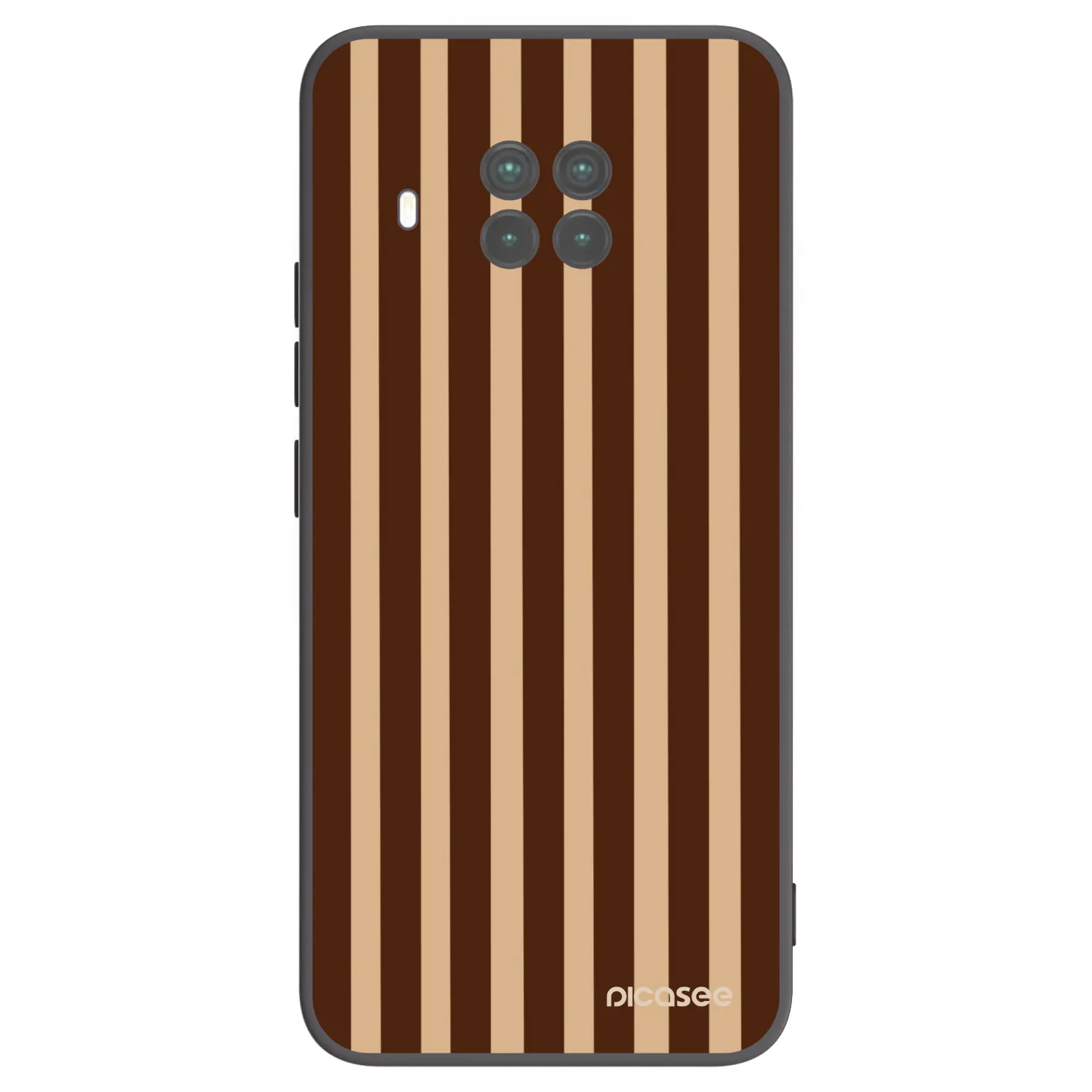 Picasee Xiaomi Mi 10T Lite Hülle - Schwarzes Silikon - Brown lines