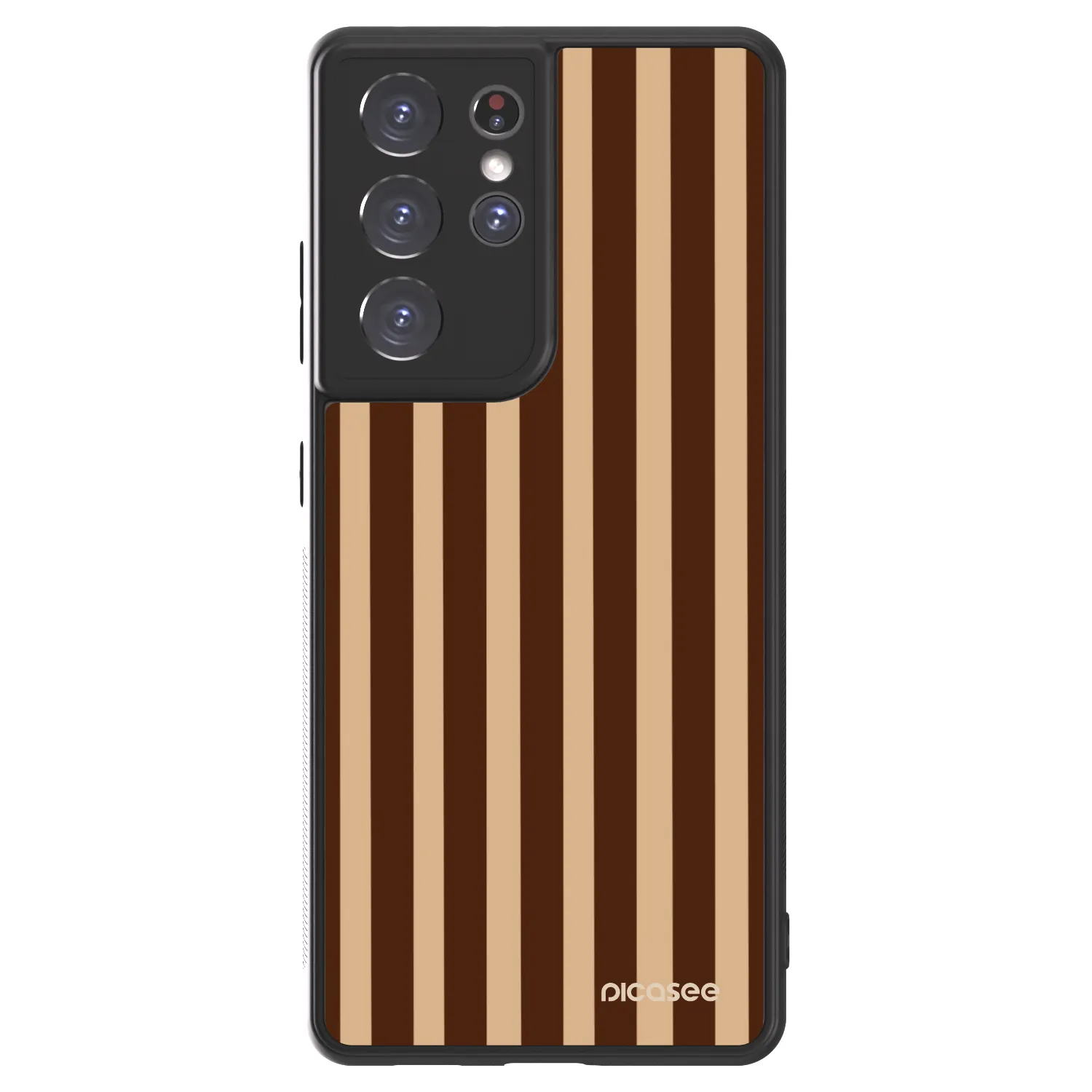 Picasee ULTIMATE CASE für Samsung Galaxy S21 Ultra 5G G998B - Brown lines