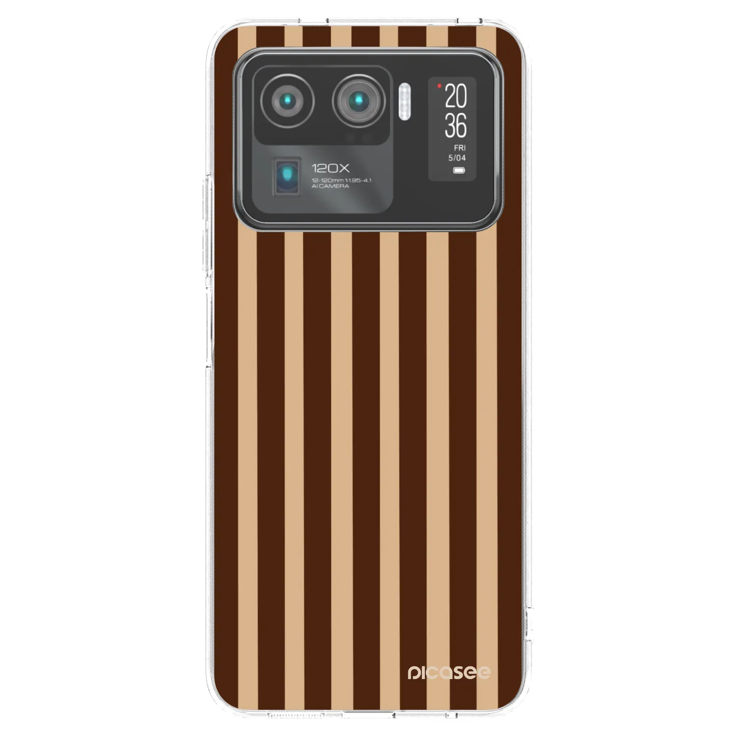 Picasee Xiaomi Mi 11 Ultra Hülle - Transparentes Silikon - Brown lines
