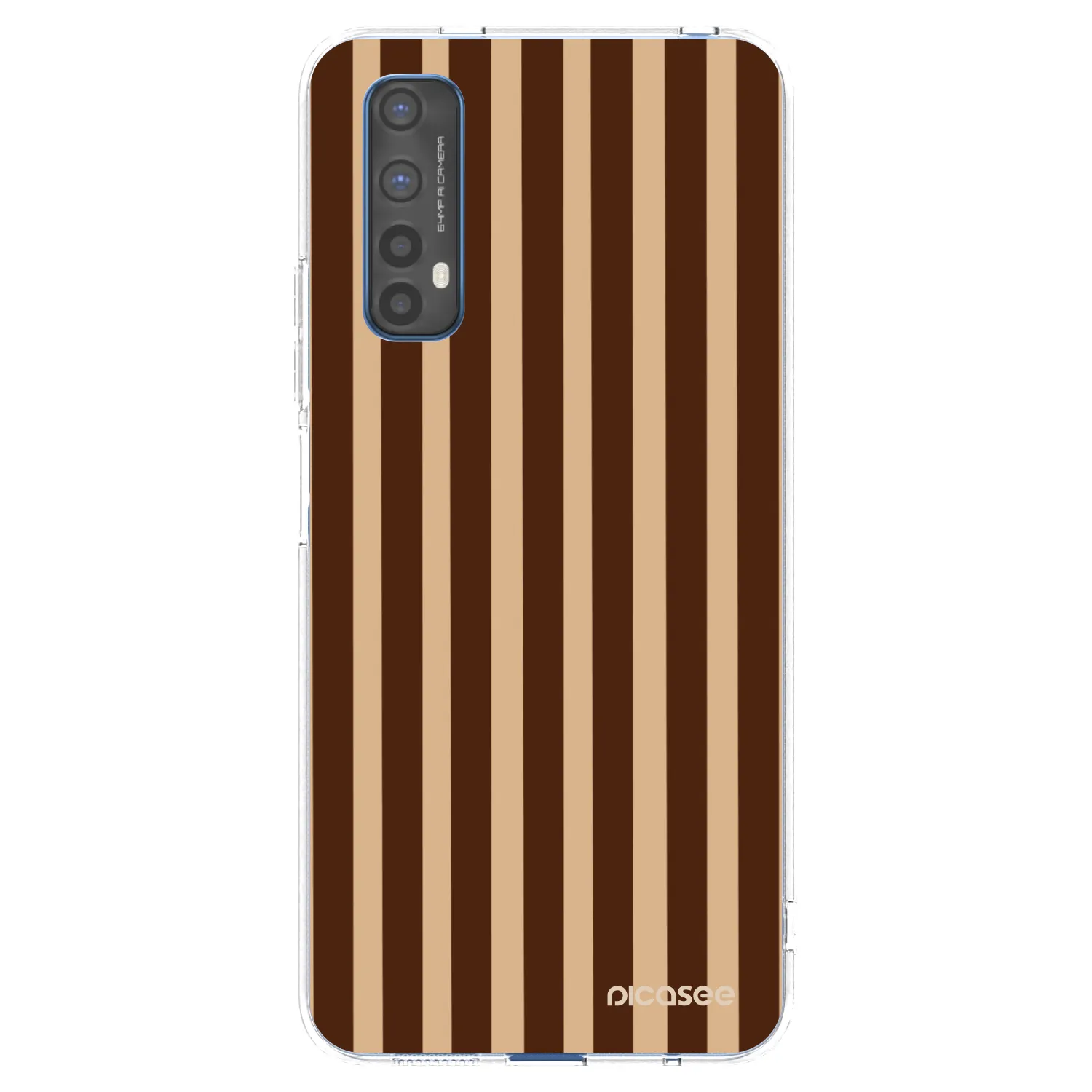 Picasee Realme 7 Hülle - Transparentes Silikon - Brown lines