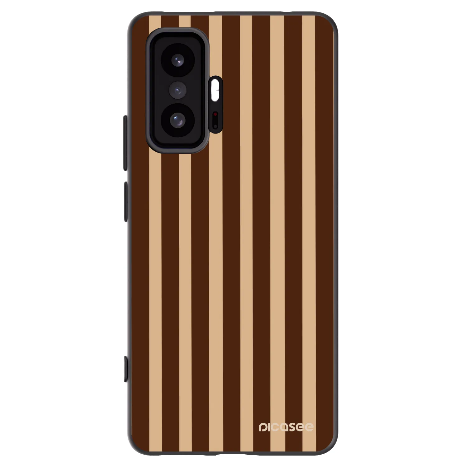 Picasee Xiaomi 11T Hülle - Schwarzes Silikon - Brown lines