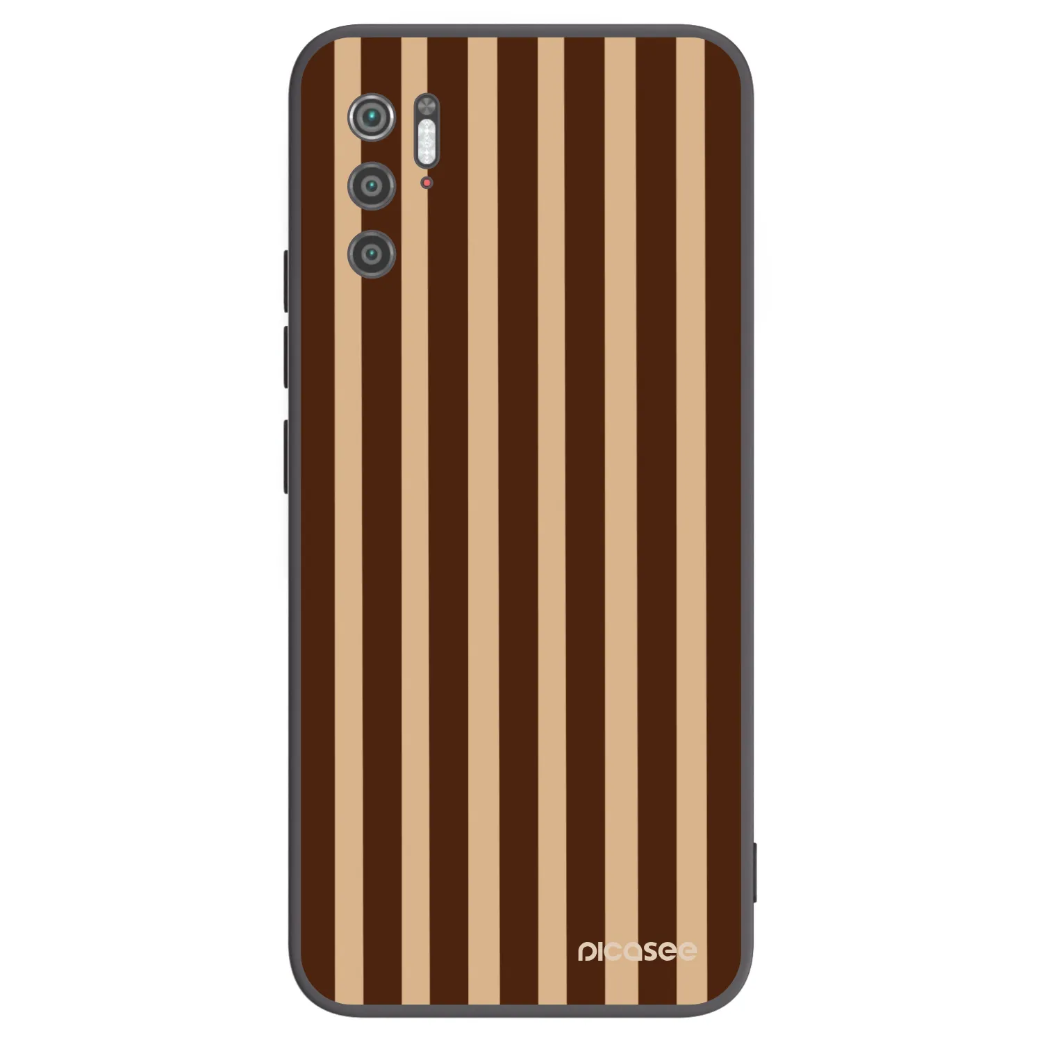Picasee Xiaomi Poco M3 Pro 5G Hülle - Schwarzes Silikon - Brown lines