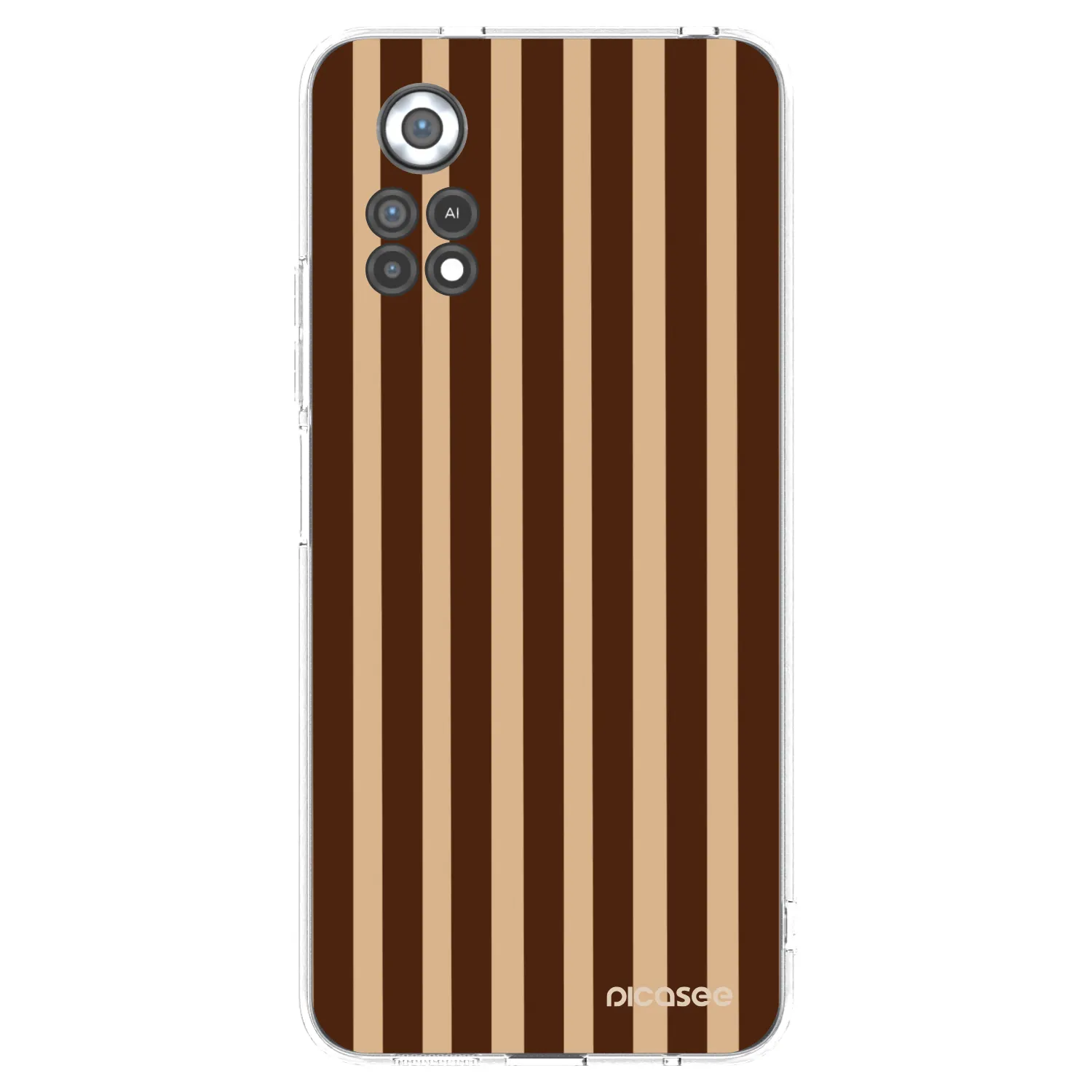 Picasee Xiaomi Poco X4 Pro 5G Hülle - Transparentes Silikon - Brown lines