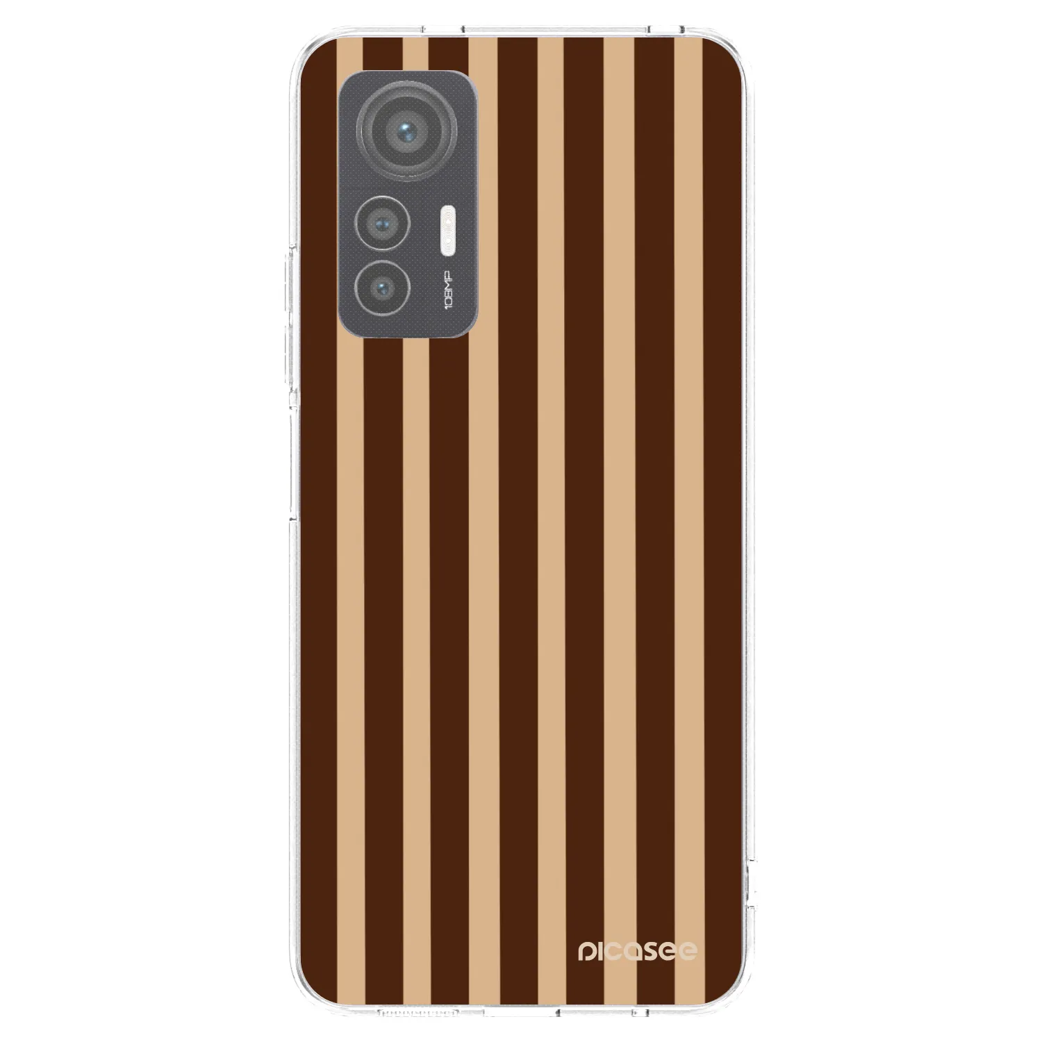 Picasee Xiaomi 12 Lite Hülle - Transparentes Silikon - Brown lines
