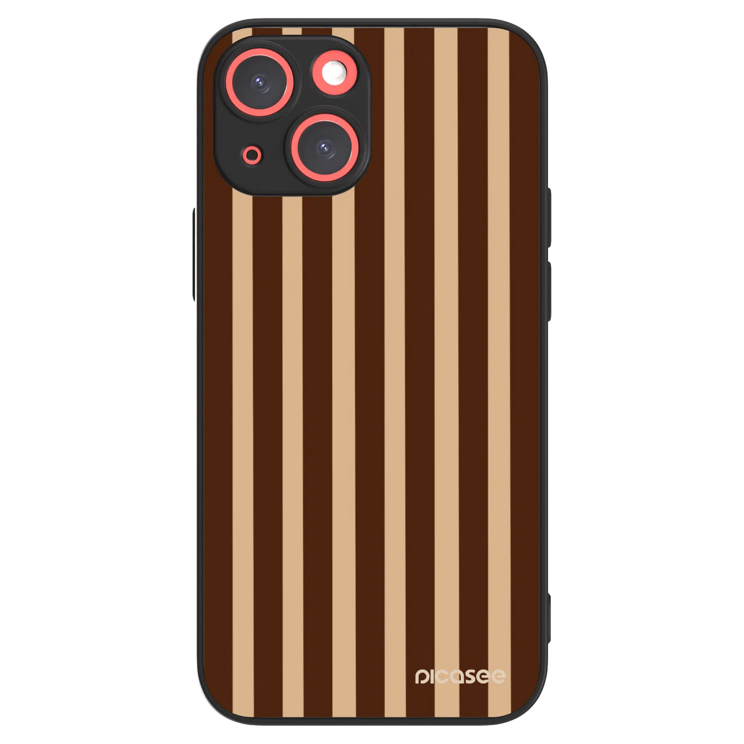 Picasee ULTIMATE CASE MagSafe für Apple iPhone 13 mini - Brown lines