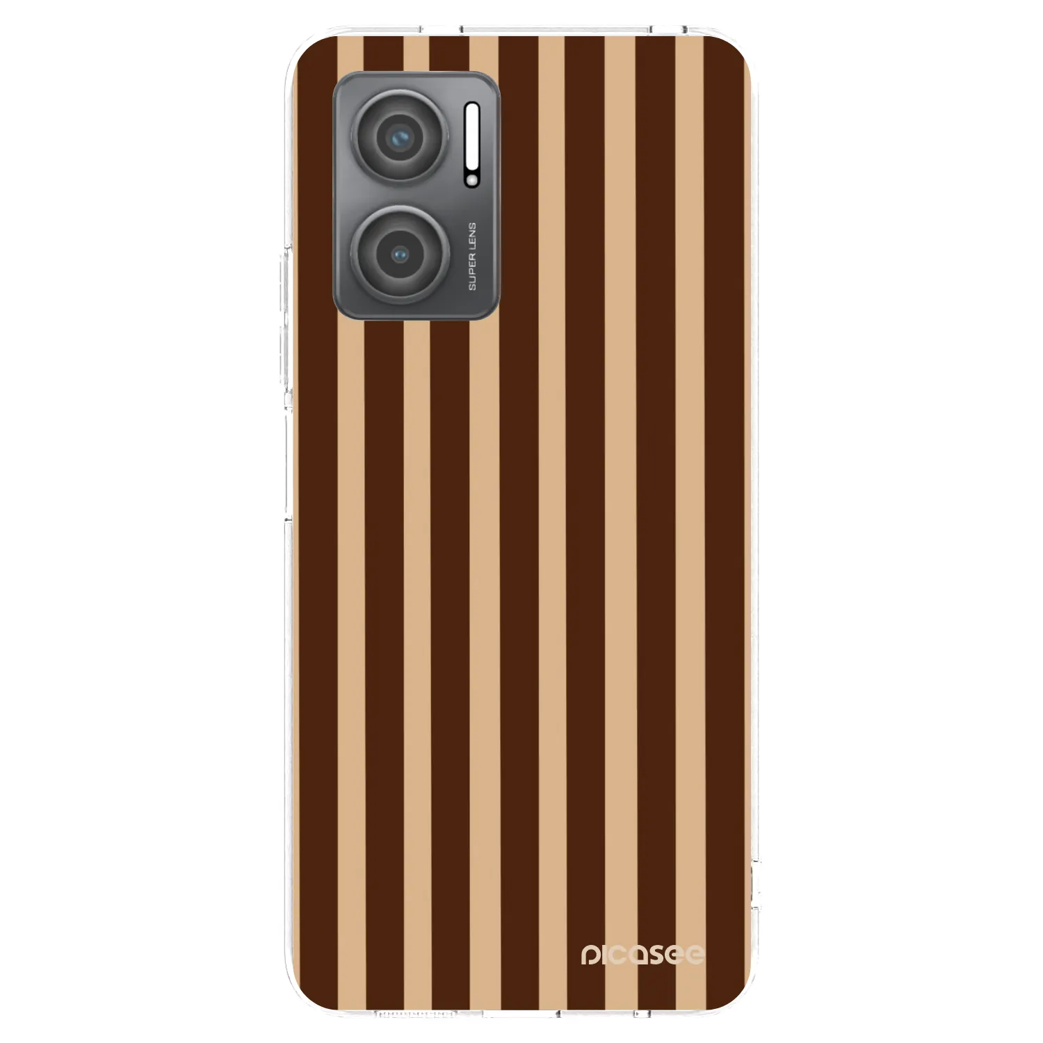 Picasee Xiaomi Redmi 10 5G Hülle - Transparentes Silikon - Brown lines
