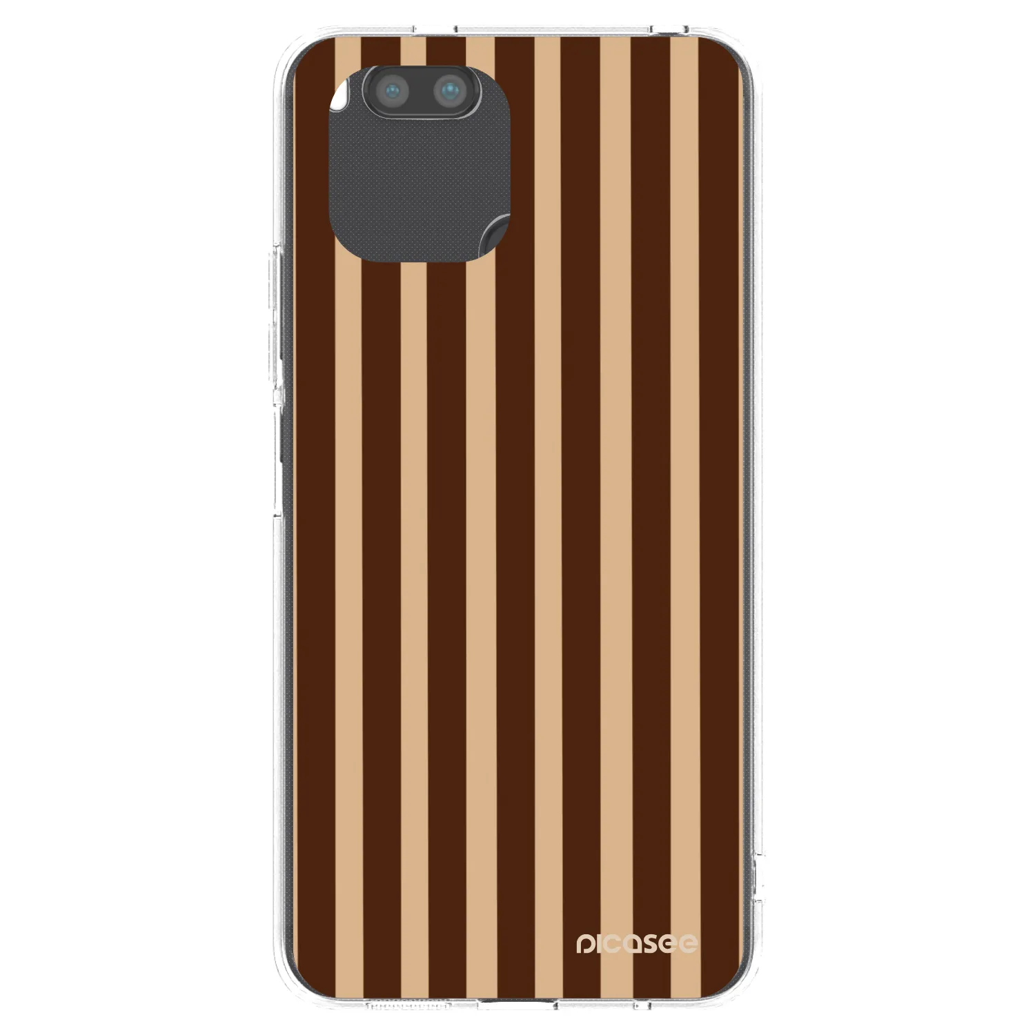 Picasee Xiaomi Redmi A1 Hülle - Transparentes Silikon - Brown lines