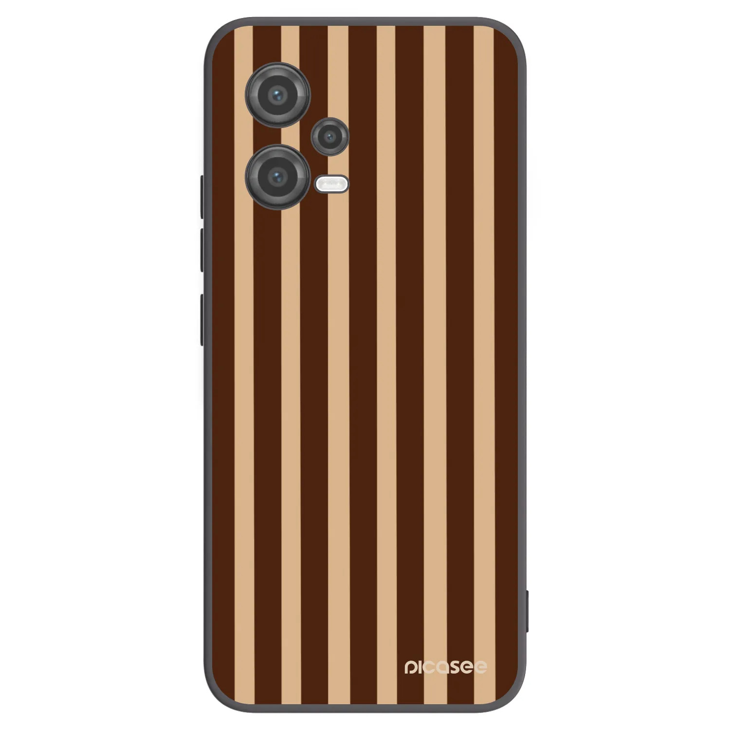 Picasee Xiaomi Poco X5 Hülle - Schwarzes Silikon - Brown lines