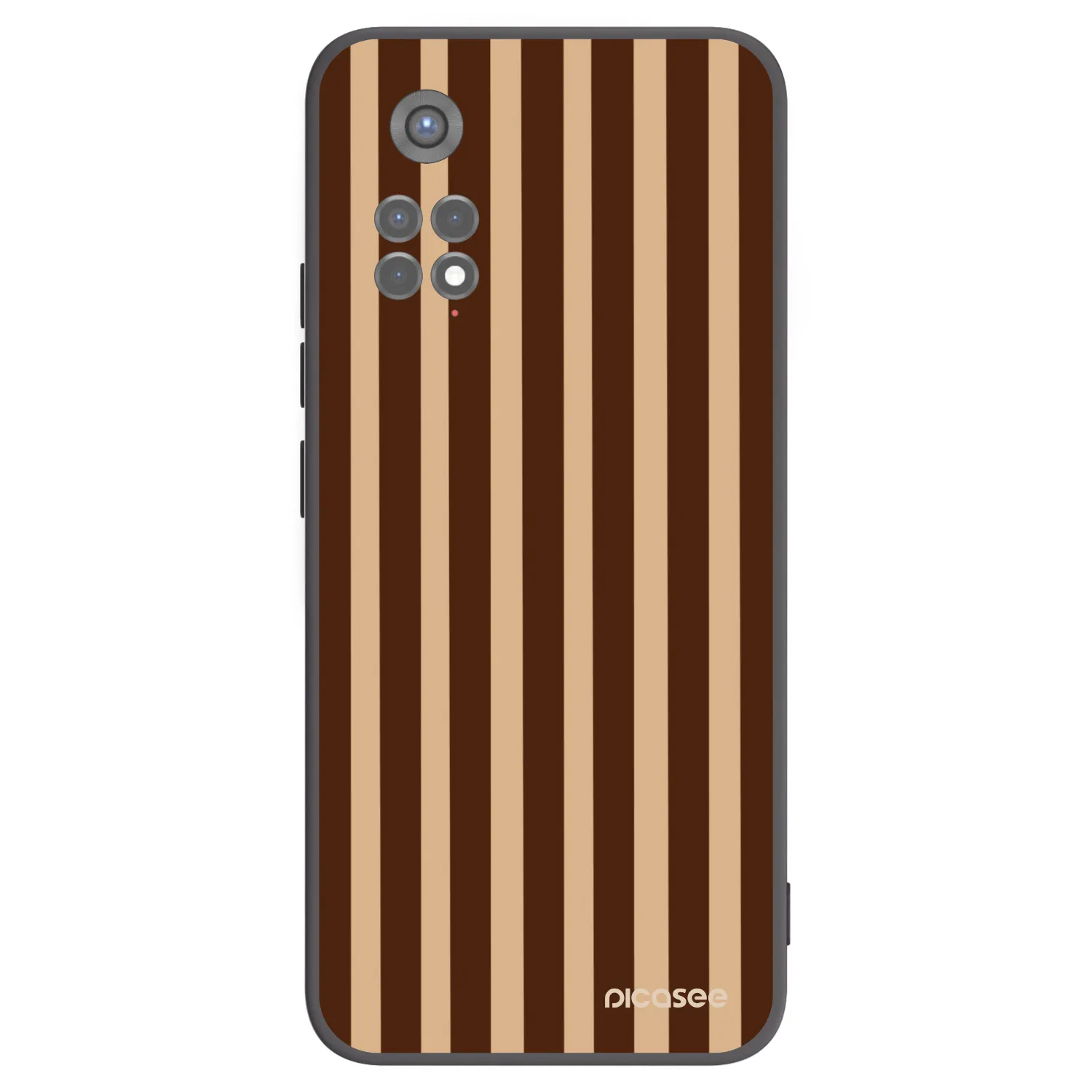 Picasee Xiaomi Redmi Note 11S 5G Hülle - Schwarzes Silikon - Brown lines