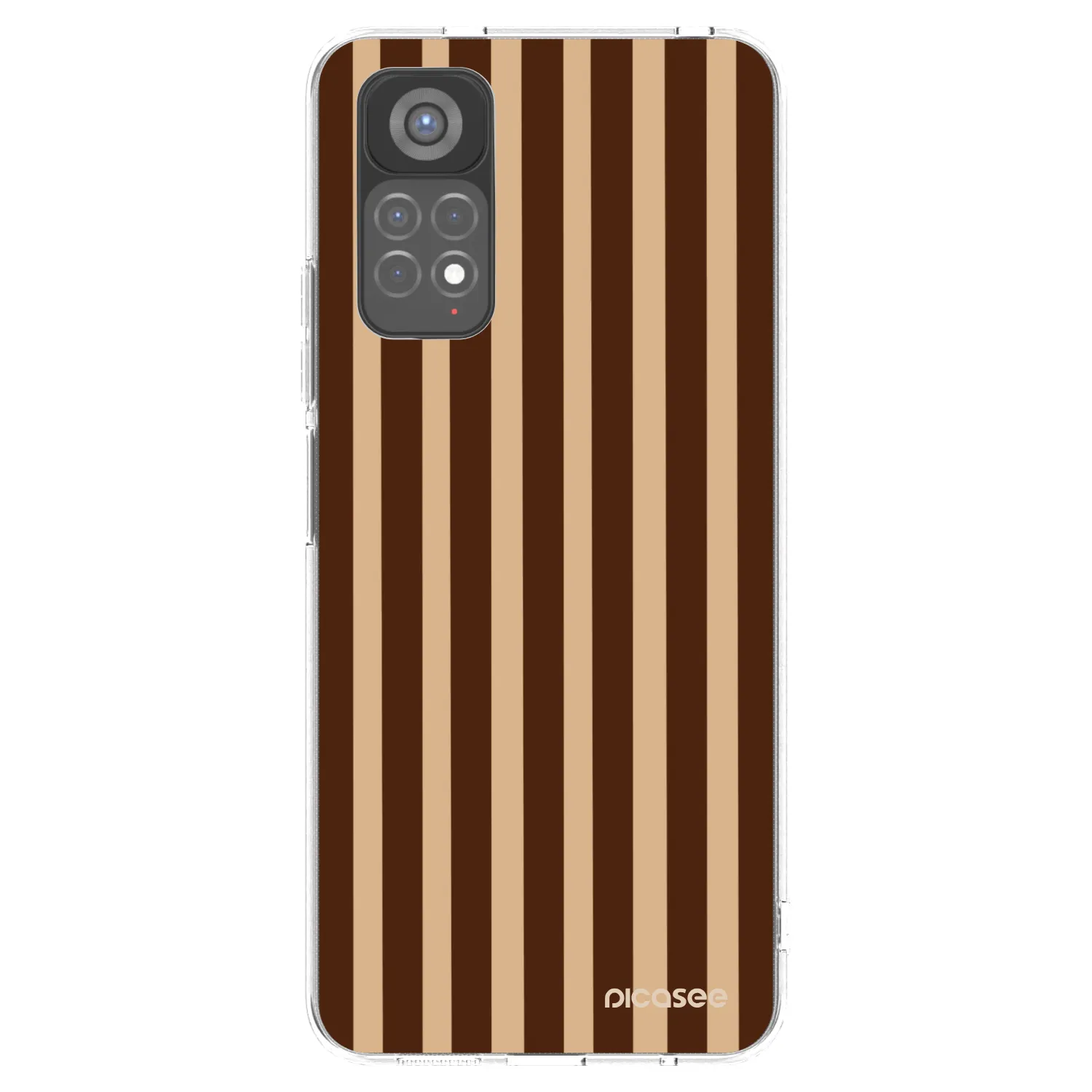 Picasee Xiaomi Redmi Note 11S 5G Hülle - Transparentes Silikon - Brown lines