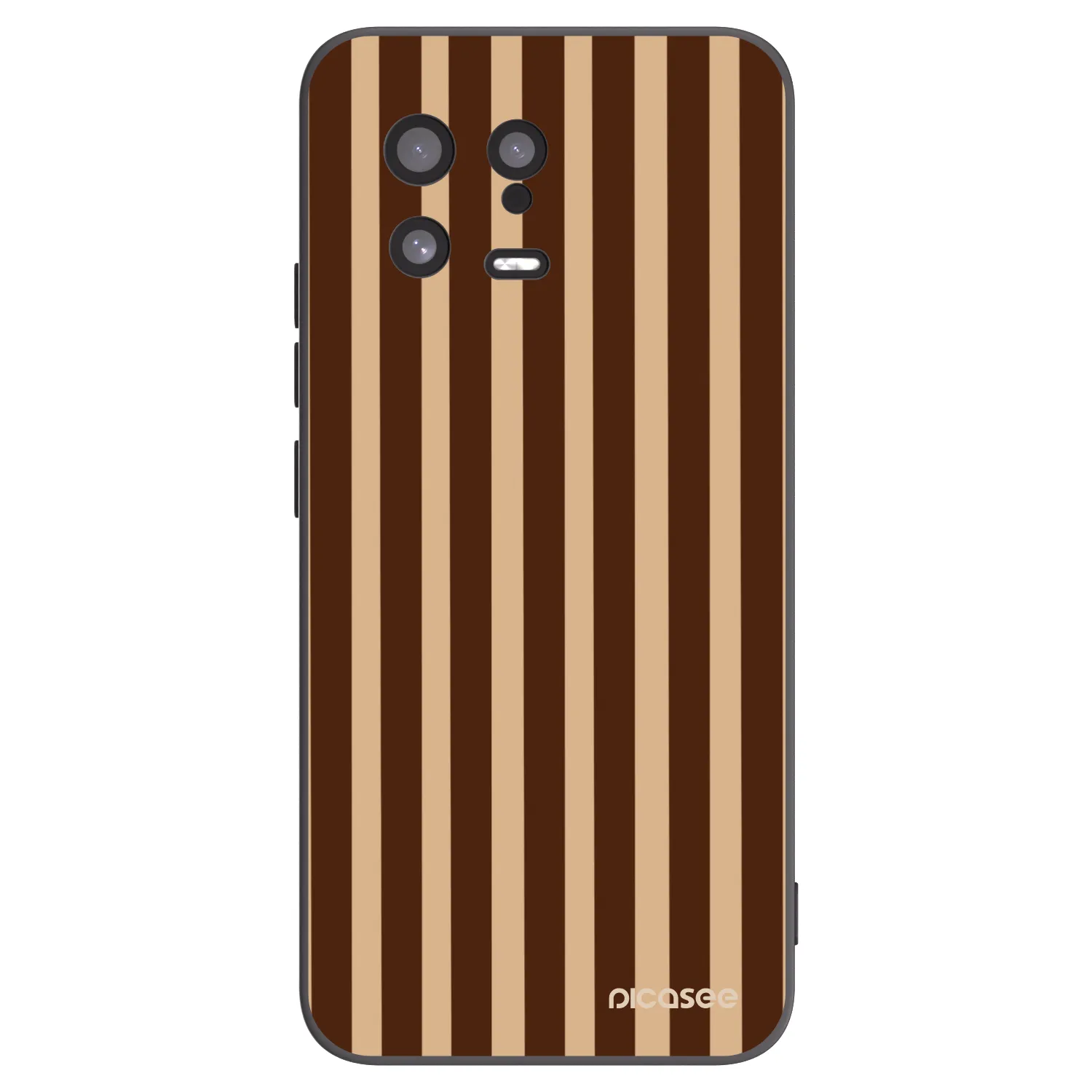 Picasee Xiaomi 13 Hülle - Schwarzes Silikon - Brown lines