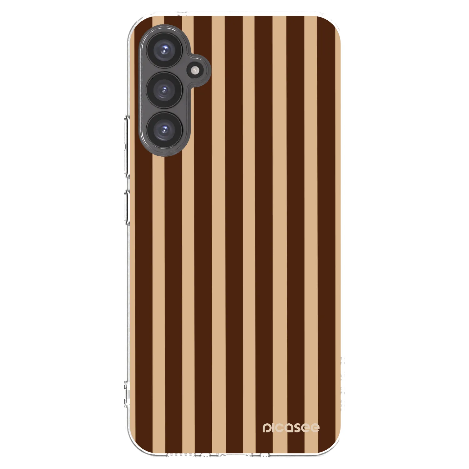 Picasee Samsung Galaxy A34 5G A346B Hülle - Transparentes Silikon - Brown lines