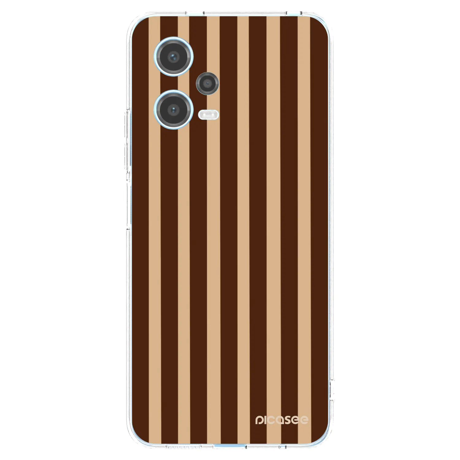 Picasee Xiaomi Redmi Note 12 5G Hülle - Transparentes Silikon - Brown lines