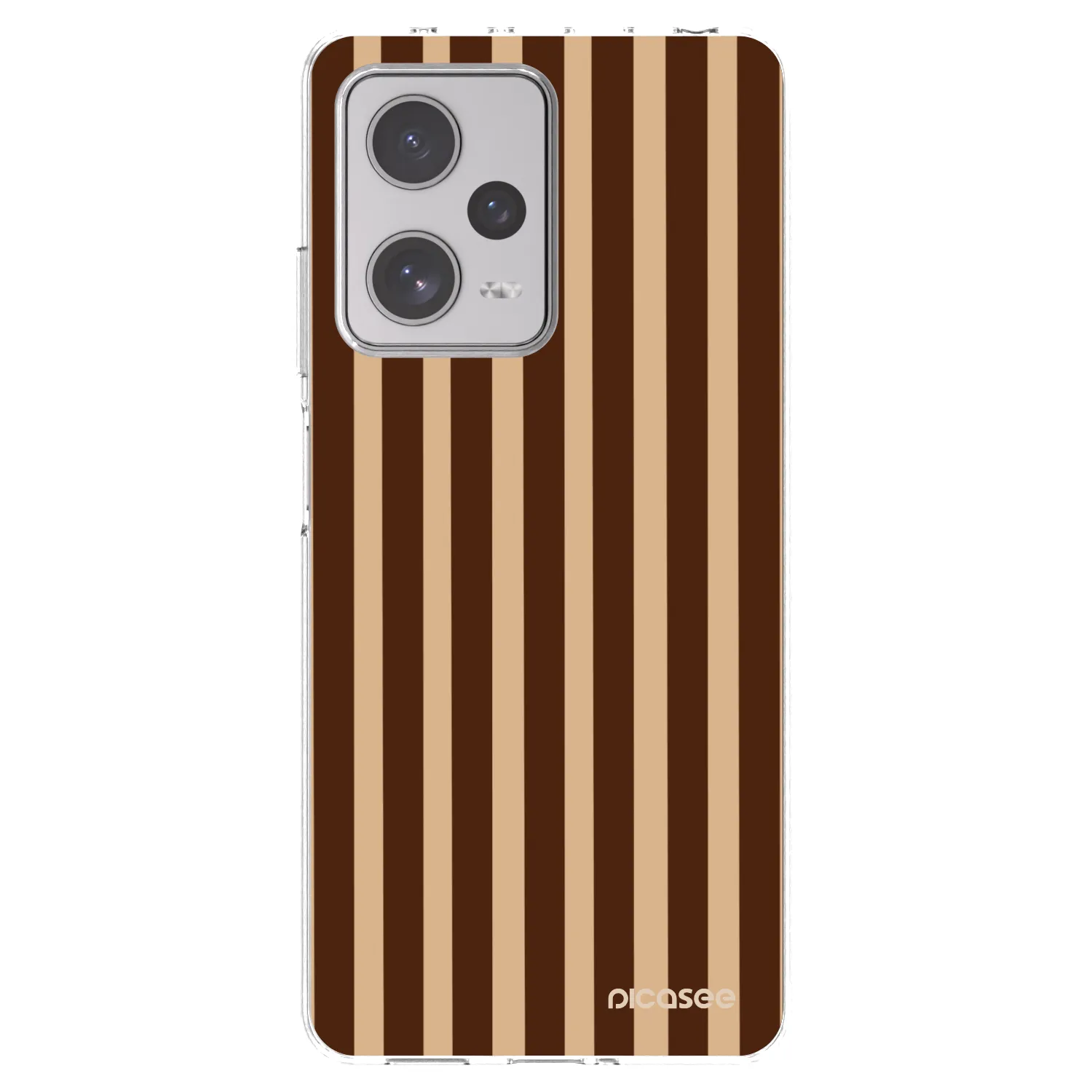 Picasee Xiaomi Redmi Note 12 Pro+ 5G Hülle - Transparentes Silikon - Brown lines