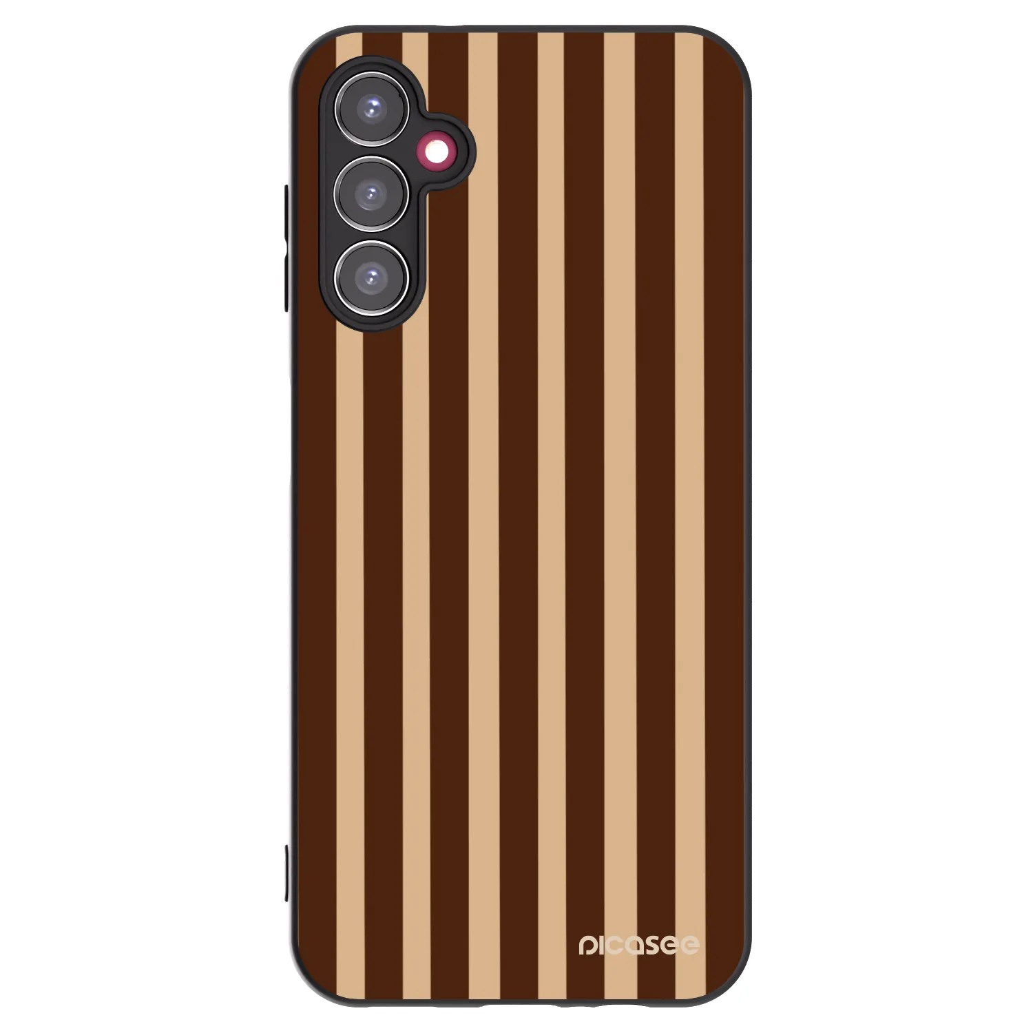 Picasee Samsung Galaxy A14 5G A146P Hülle - Schwarzes Silikon - Brown lines