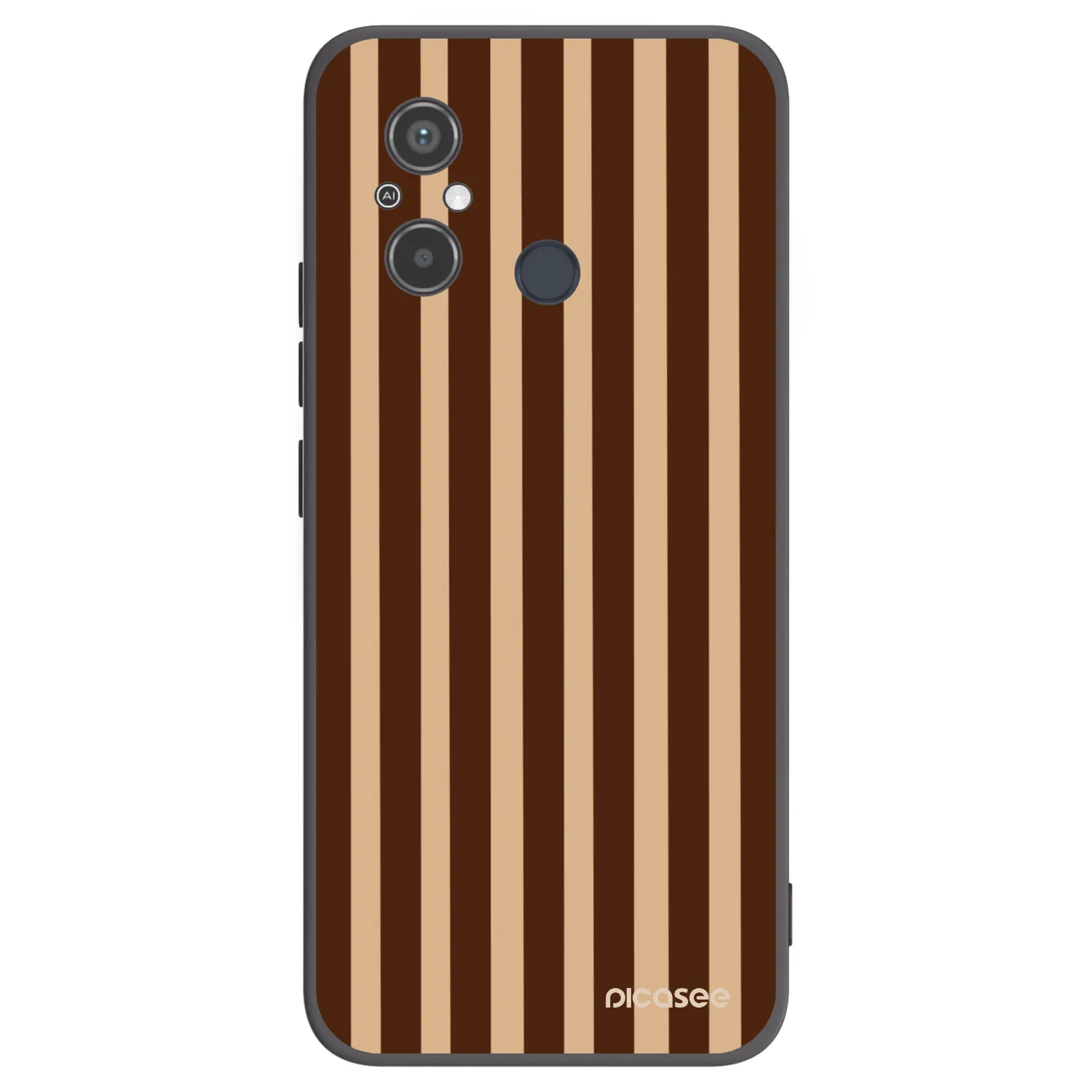 Picasee Xiaomi Redmi 12C Hülle - Schwarzes Silikon - Brown lines