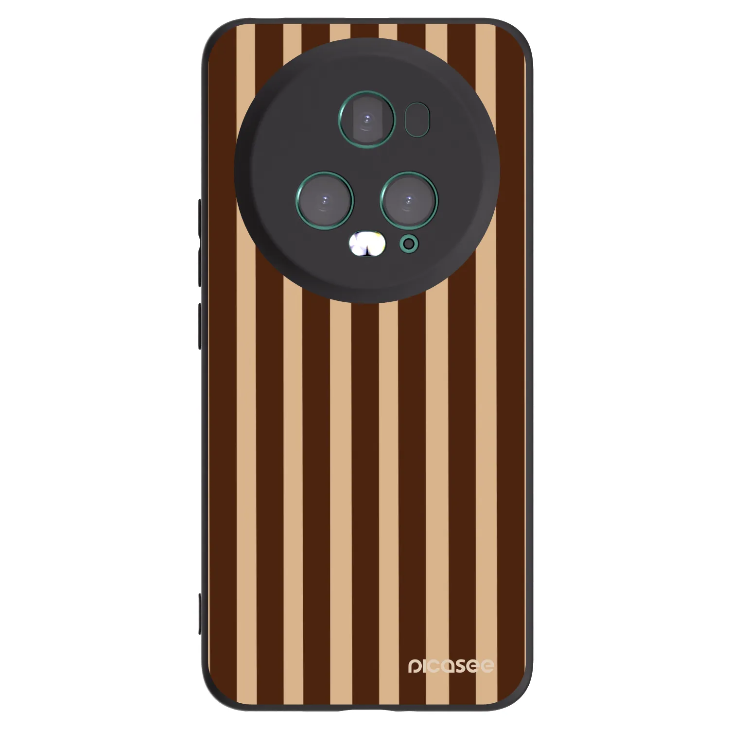 Picasee Honor Magic5 Pro Hülle - Schwarzes Silikon - Brown lines