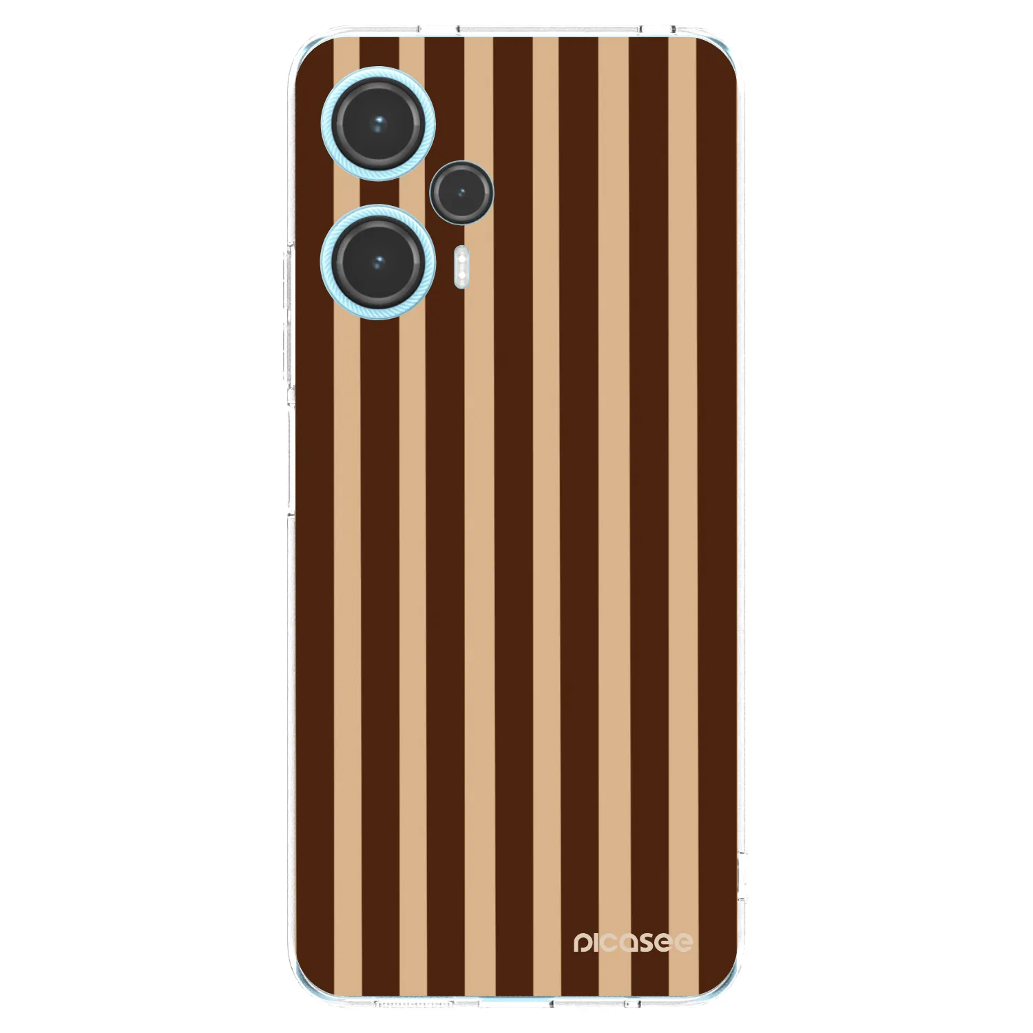 Picasee Xiaomi Poco F5 Hülle - Transparentes Silikon - Brown lines