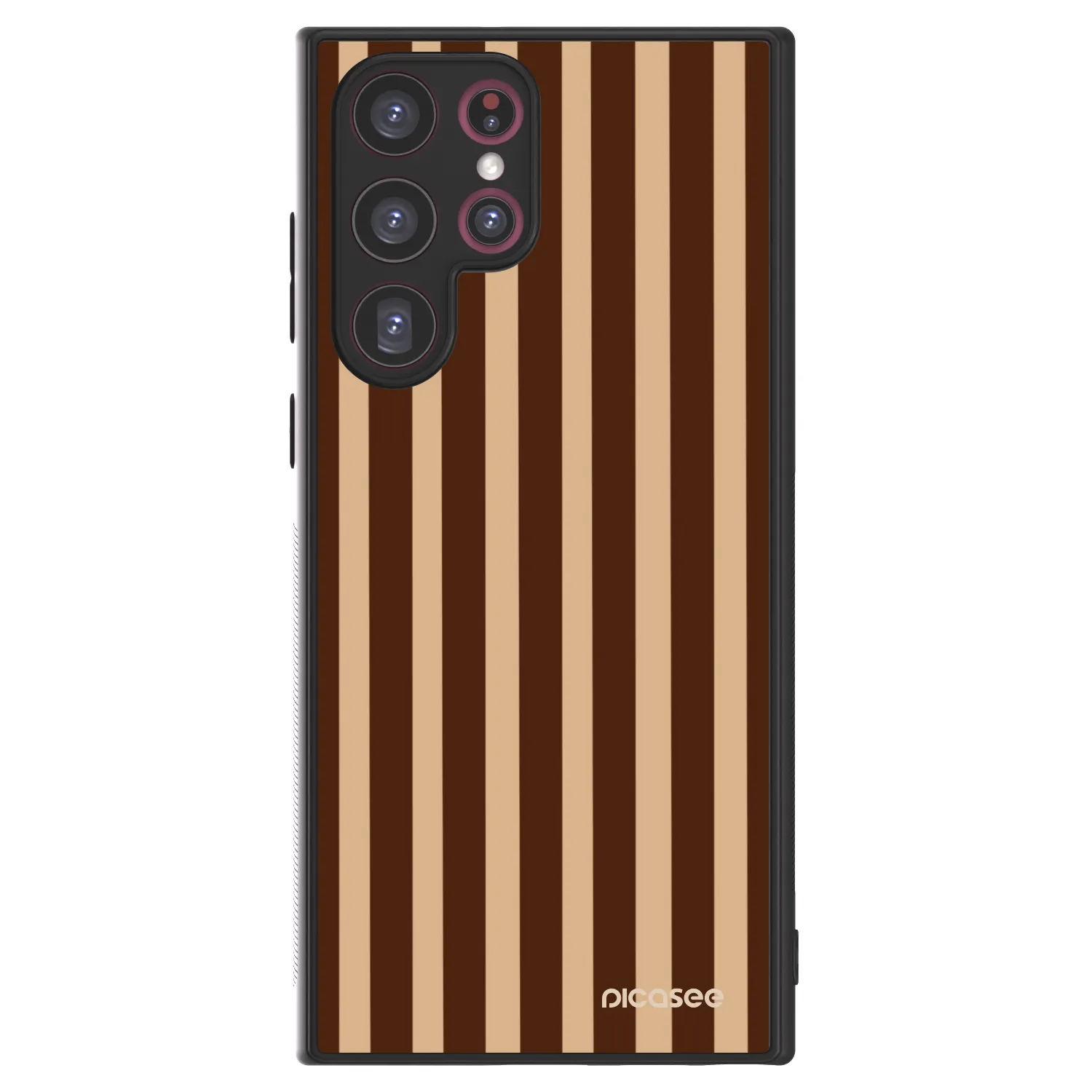 Picasee ULTIMATE CASE PowerShare für Samsung Galaxy S22 Ultra 5G - Brown lines