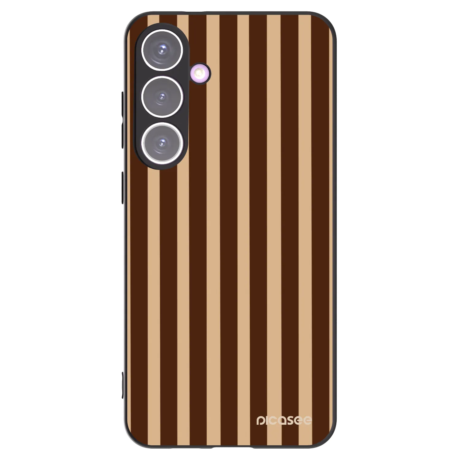Picasee Samsung Galaxy S24+ S926B 5G Hülle - Schwarzes Silikon - Brown lines