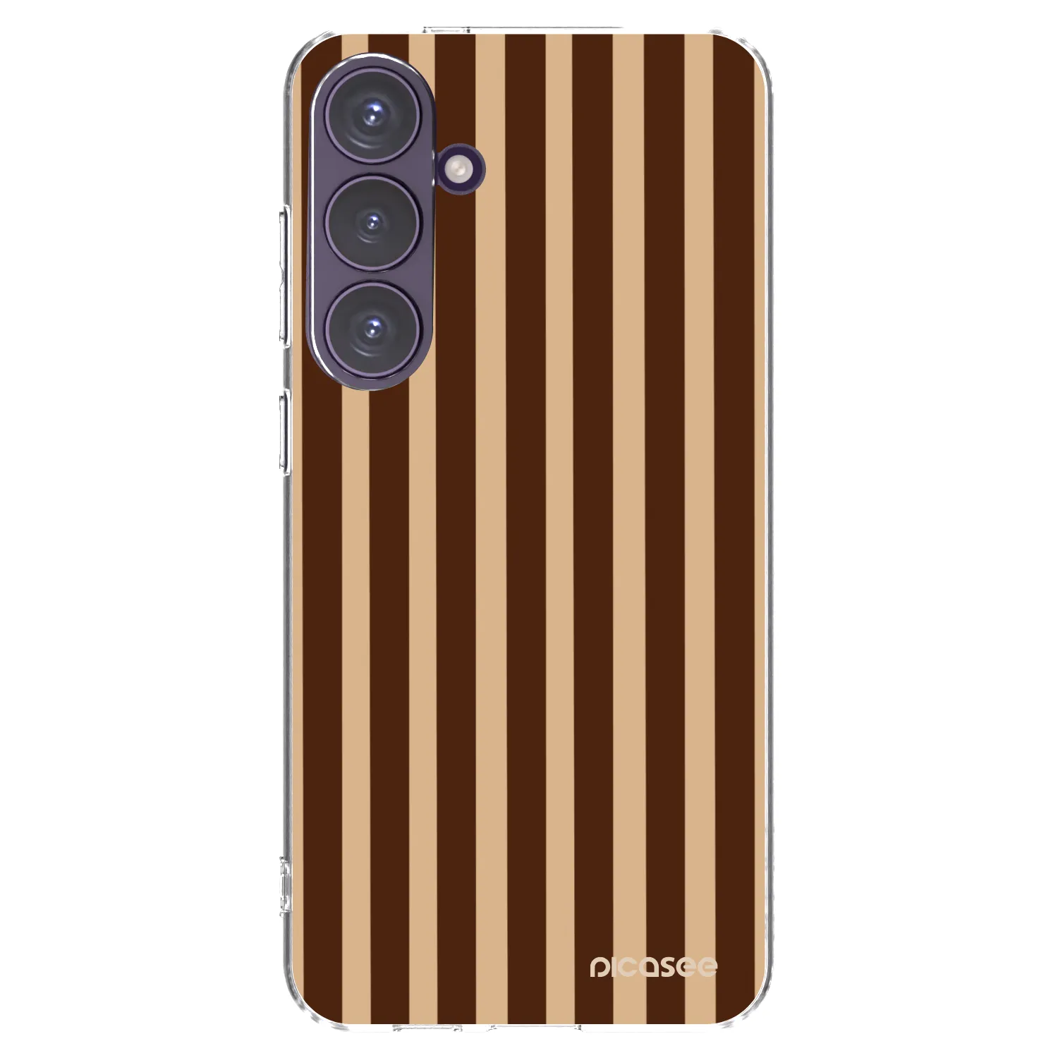 Picasee Samsung Galaxy S24+ S926B 5G Hülle - Transparentes Silikon - Brown lines