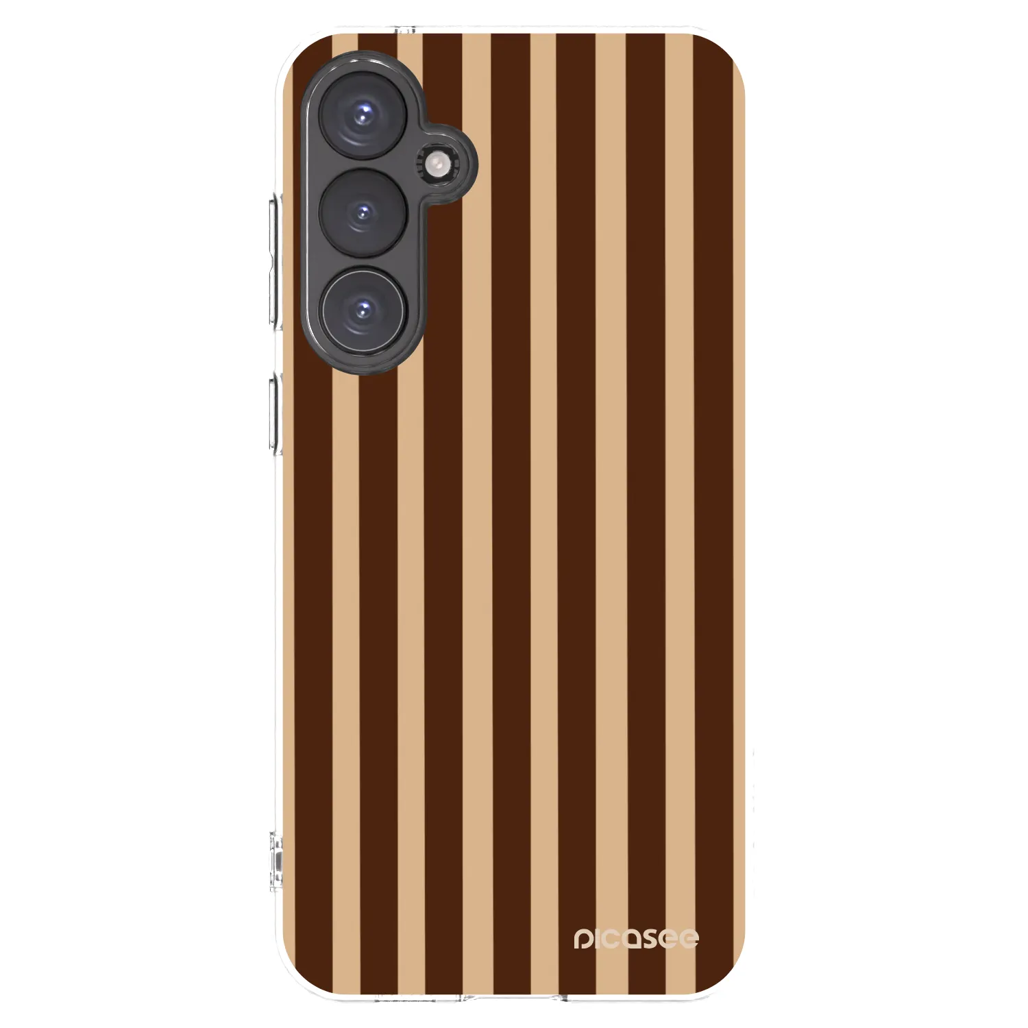Picasee Samsung Galaxy S23 FE S711B Hülle - Transparentes Silikon - Brown lines