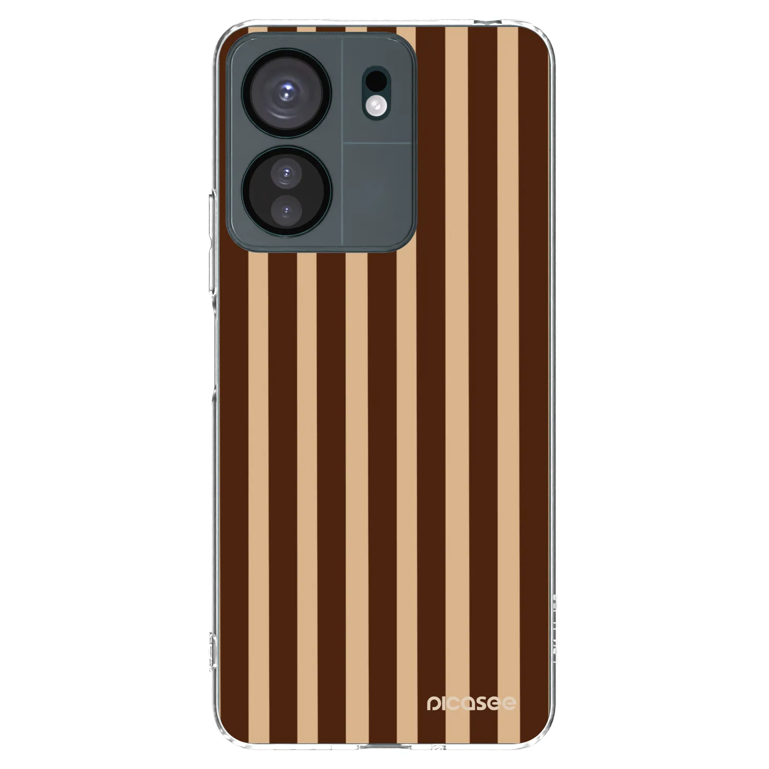 Picasee Xiaomi Redmi 13C 4G Hülle - Transparentes Silikon - Brown lines