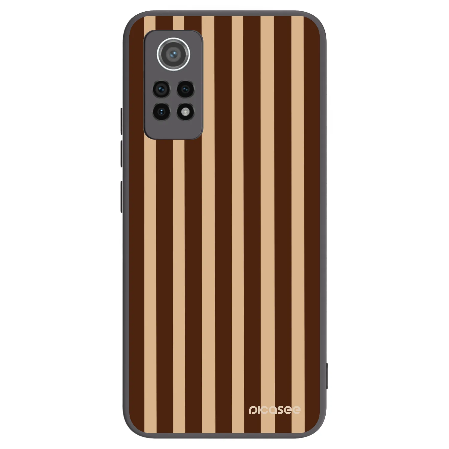 Picasee Xiaomi Redmi Note 12 Pro 4G Hülle - Schwarzes Silikon - Brown lines