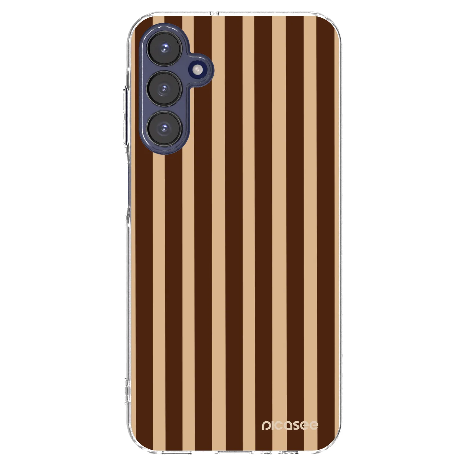 Picasee Samsung Galaxy A15 A155F 4G Hülle - Transparentes Silikon - Brown lines