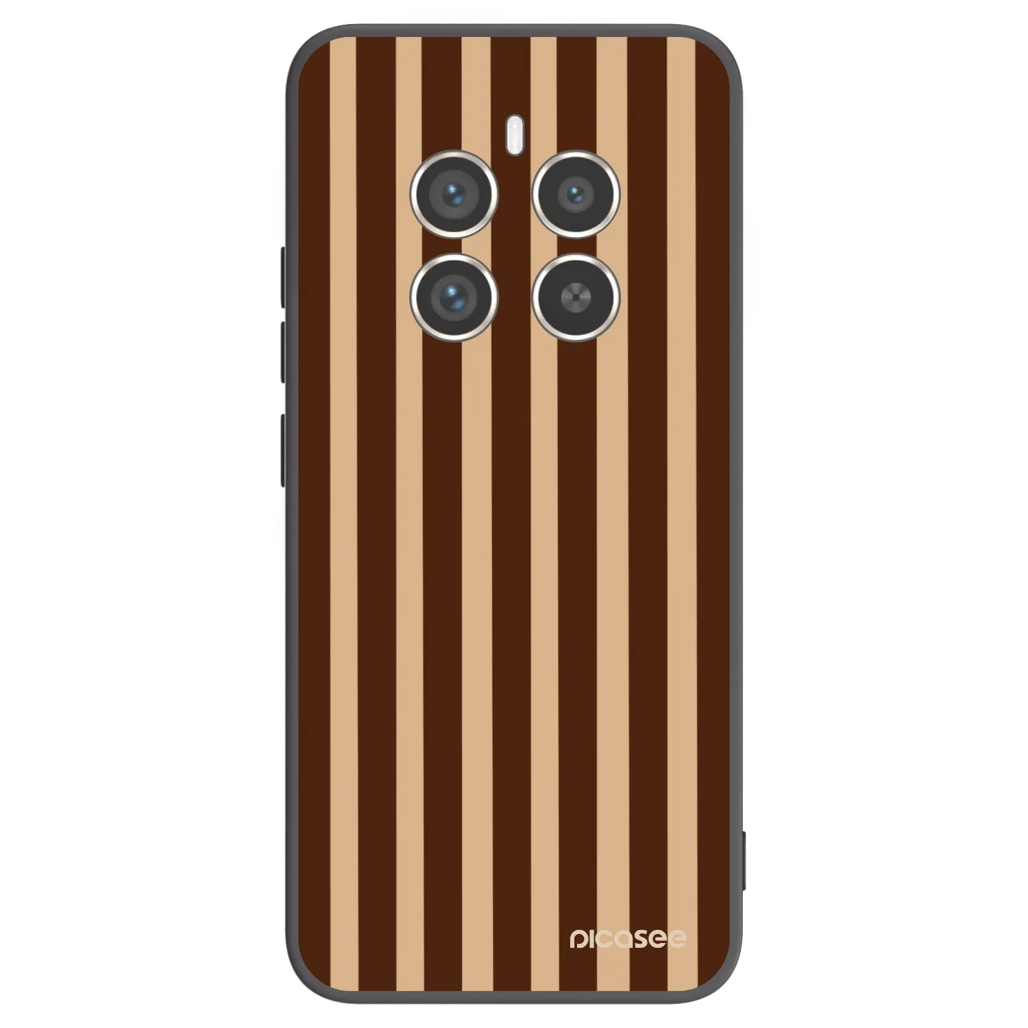 Picasee Realme 12 Pro 5G Hülle - Schwarzes Silikon - Brown lines