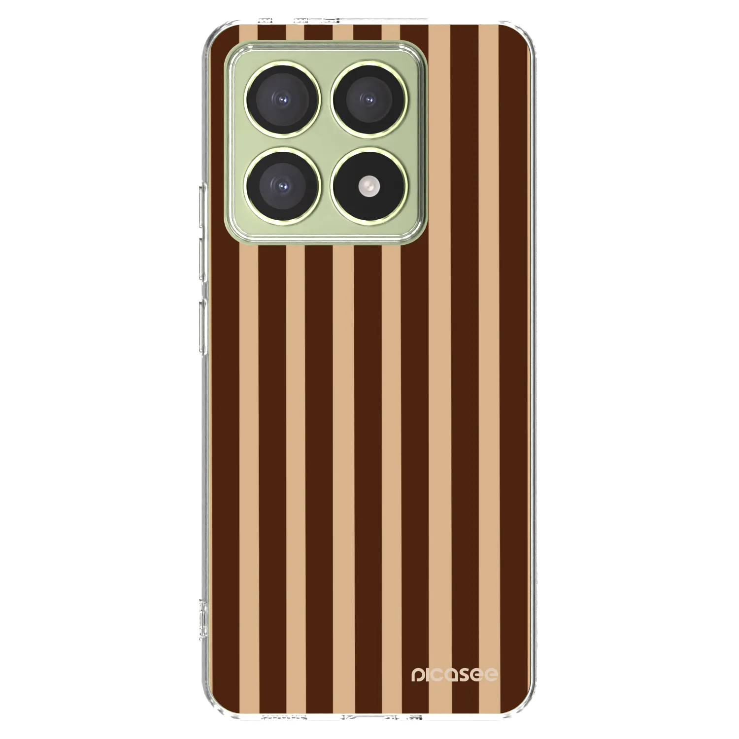 Picasee Xiaomi 14T Hülle - Transparentes Silikon - Brown lines