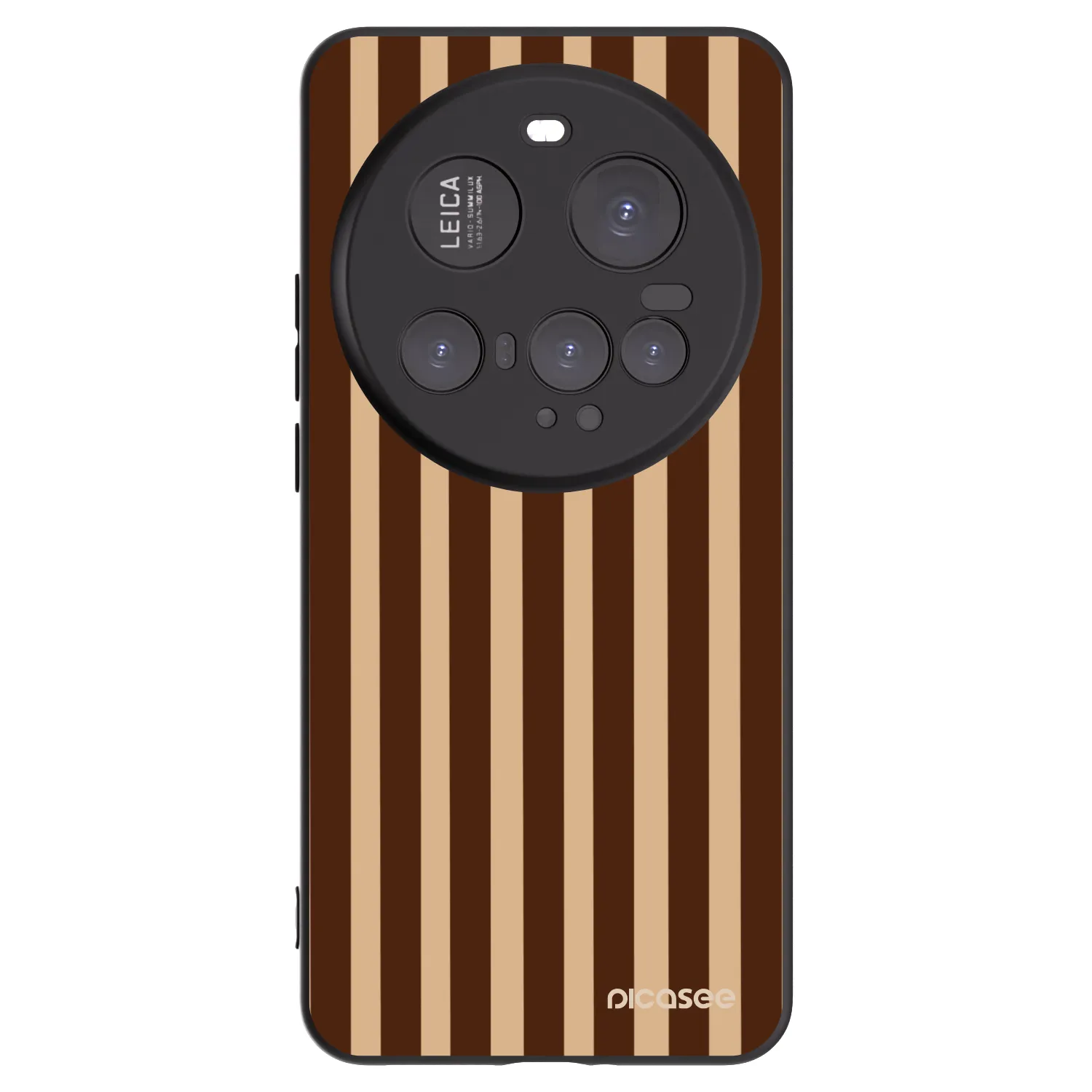 Picasee Xiaomi 15 Ultra Hülle - Schwarzes Silikon - Brown lines