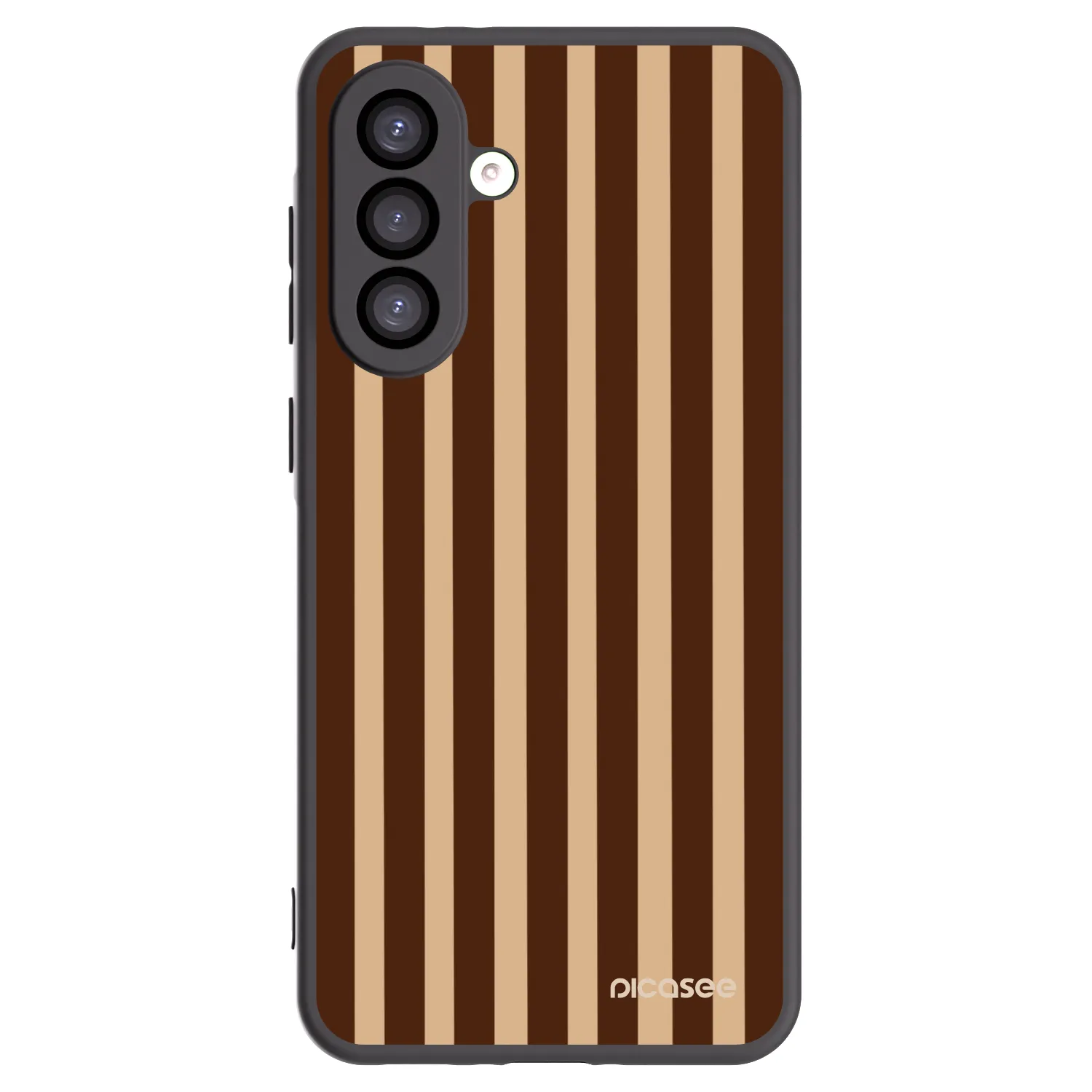 Picasee Samsung Galaxy A26 5G A266B Hülle - Schwarzes Silikon - Brown lines