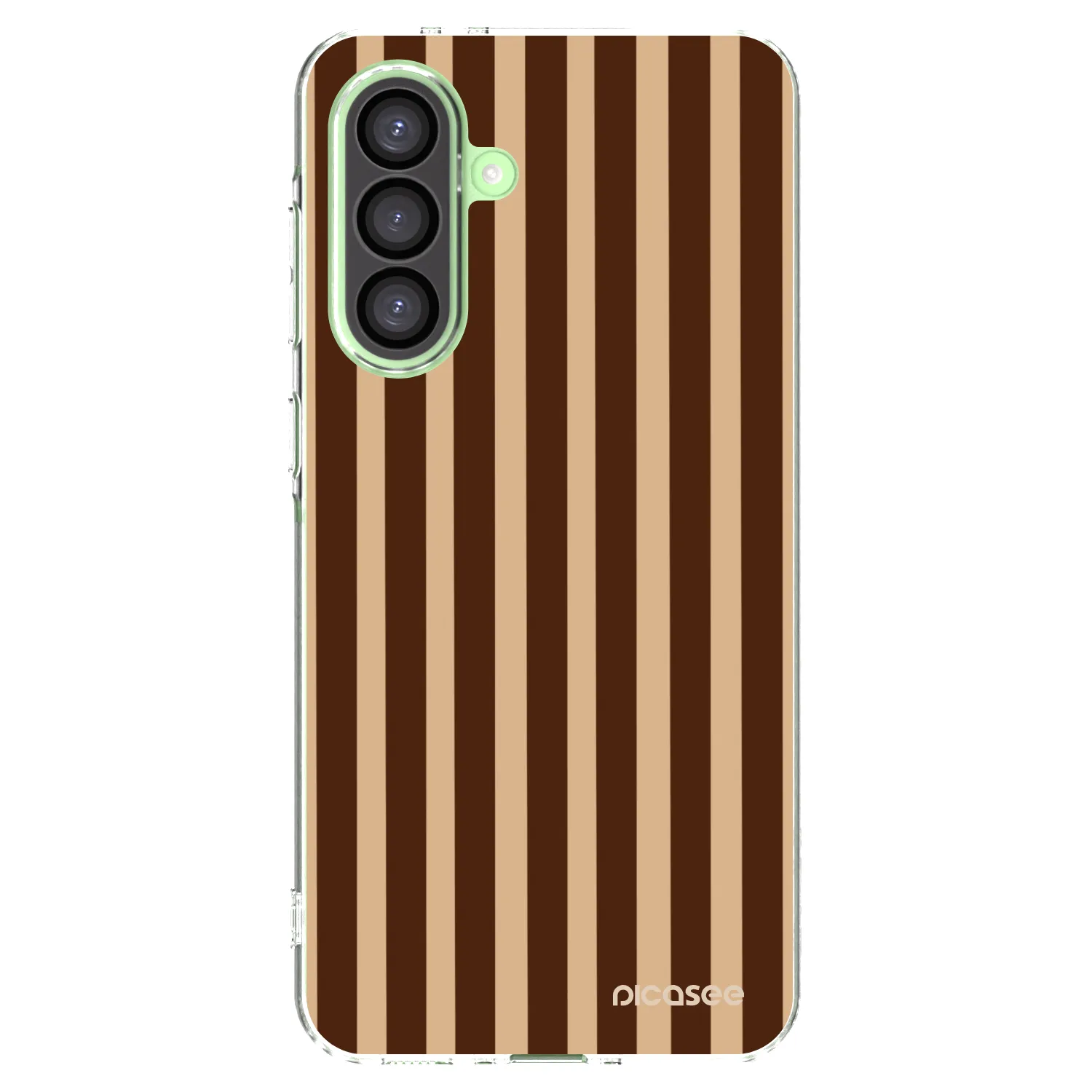 Picasee Samsung Galaxy A26 5G A266B Hülle - Transparentes Silikon - Brown lines