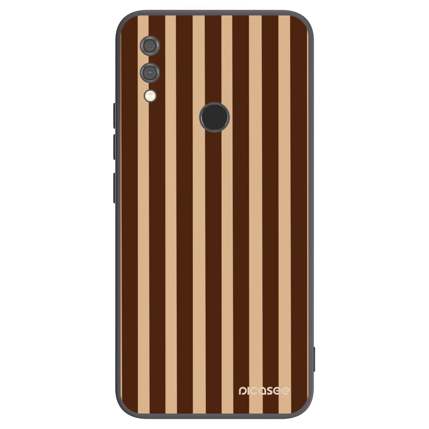 Picasee Xiaomi Redmi Note 7 Hülle - Schwarzes Silikon - Brown lines