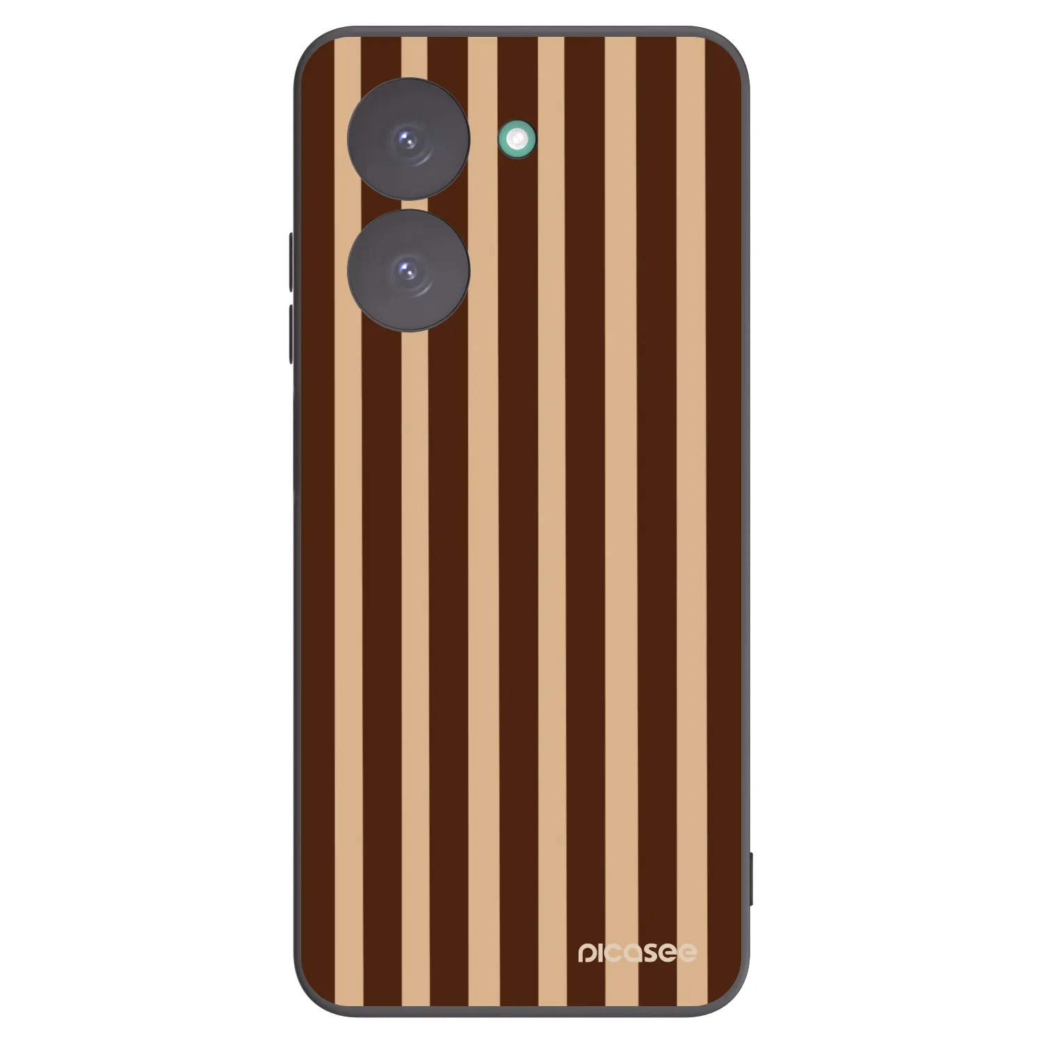 Picasee Xiaomi Redmi A5 Hülle - Schwarzes Silikon - Brown lines