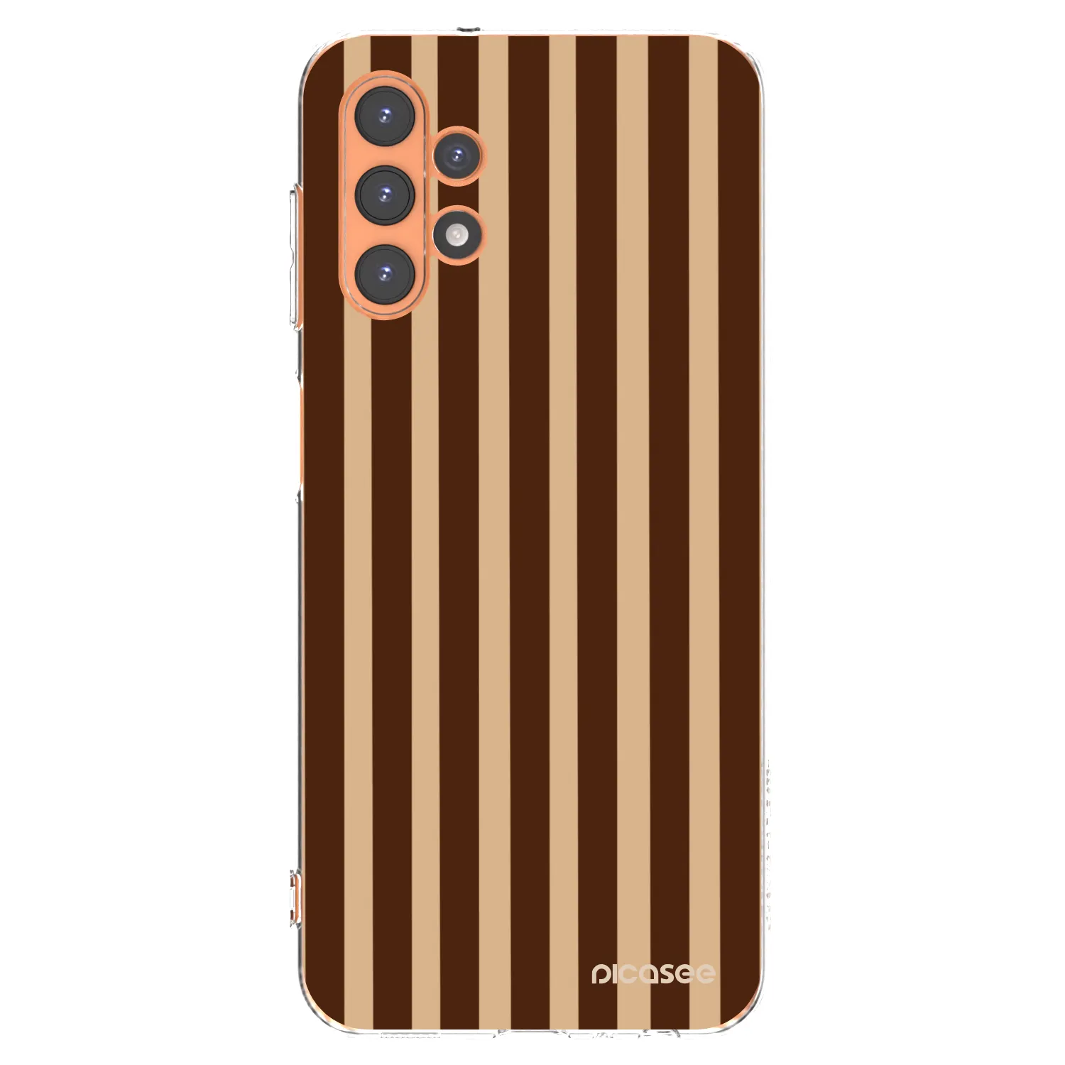 Picasee Samsung Galaxy A13 5G Hülle - Transparentes Silikon - Brown lines